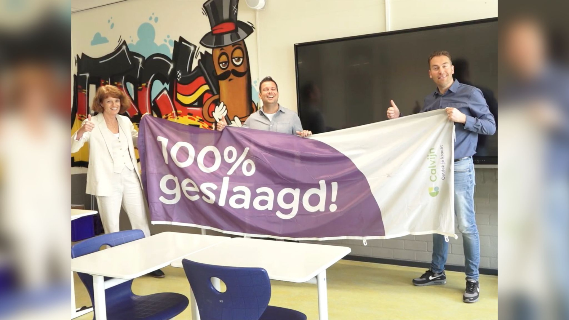 Twee jaar achter elkaar slaagden alle mavoleerlingen van het Calvijn