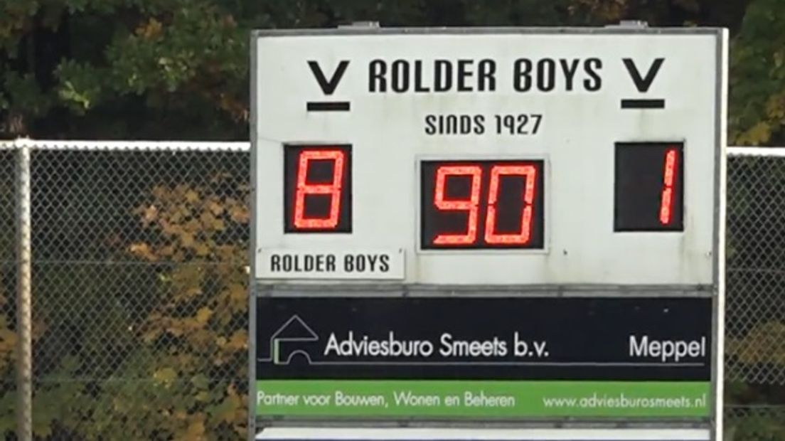 Rolder Boys won met 8-1 van Weerdinge