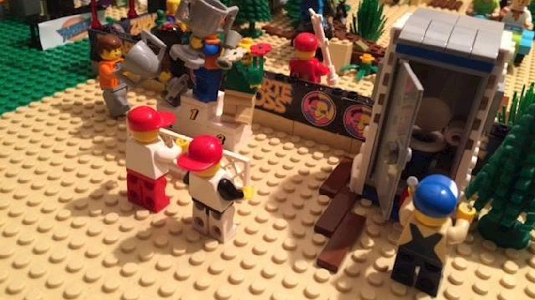 Het festivalterrein van LEGO
