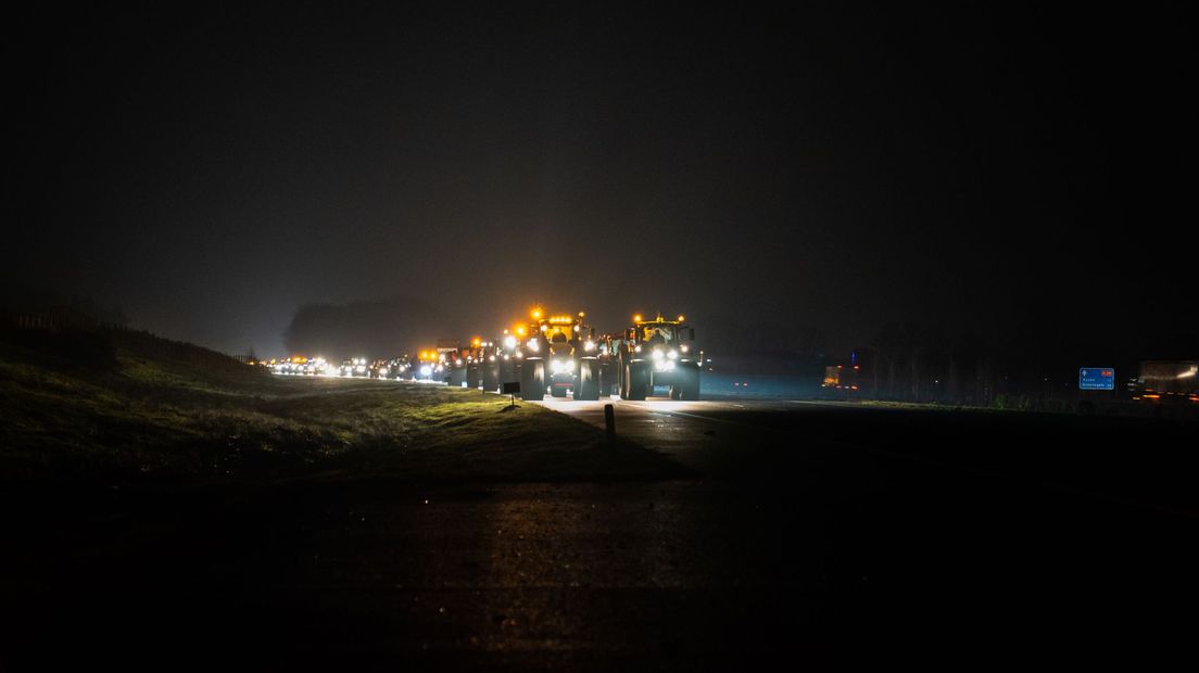 Trekkers blokkeerden al vroeg in de ochtend de wegen