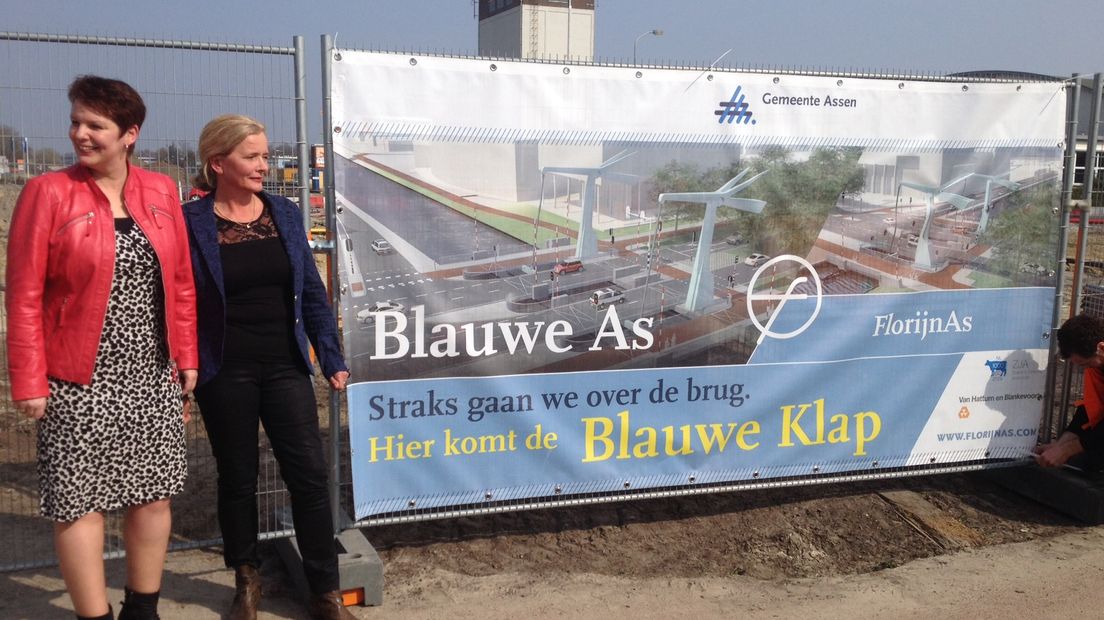 De bekendmaking van de naam Blauwe Klap (archief RTV Drenthe)