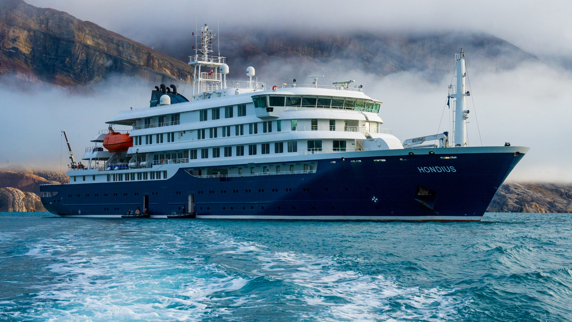 Het cruiseschip Hondius