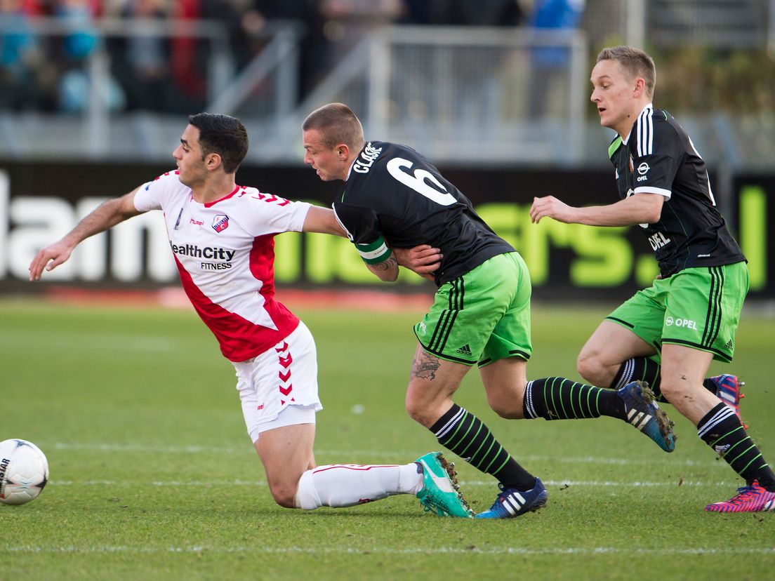 Sofyan Amrabat in actie namens FC Utrecht