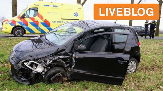 Botsing op N320 • man gevonden. Botsing op N320 • man gevonden.