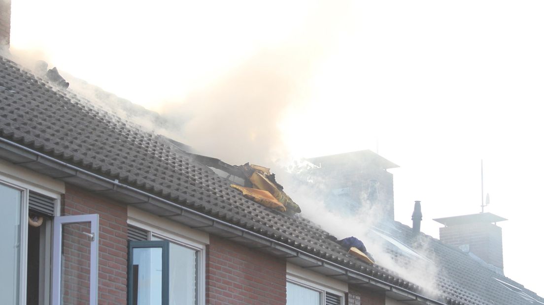 Brand in woning Daarle