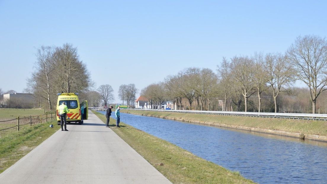 De motor zou nog in het kanaal liggen