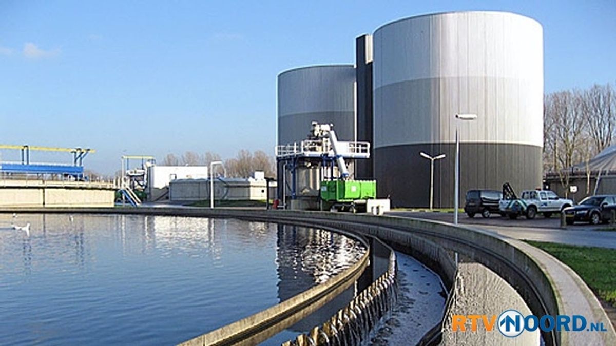 Lek in leiding rioolwaterzuivering Garmerwolde