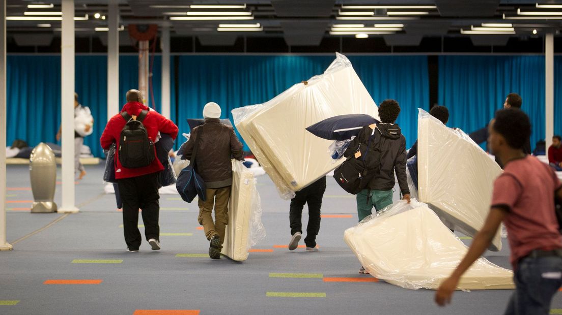 In 2015 ving de Jaarbeurs ook 500 vluchtelingen op.