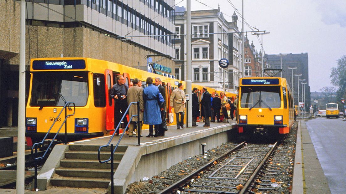 Archieffoto, de SIG-tram in 1983