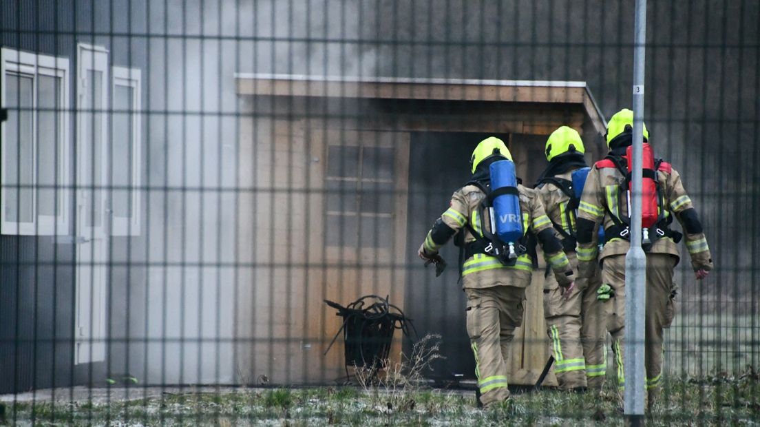 Brand bij containerwoning in Terneuzen