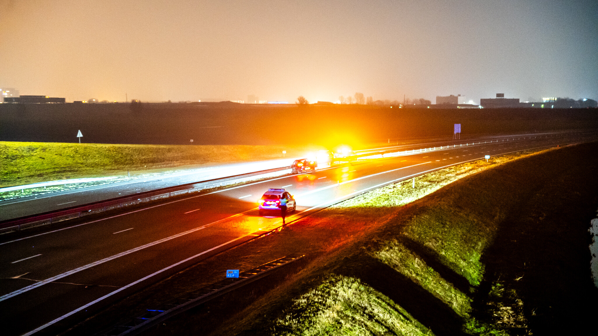 De weg is afgesloten