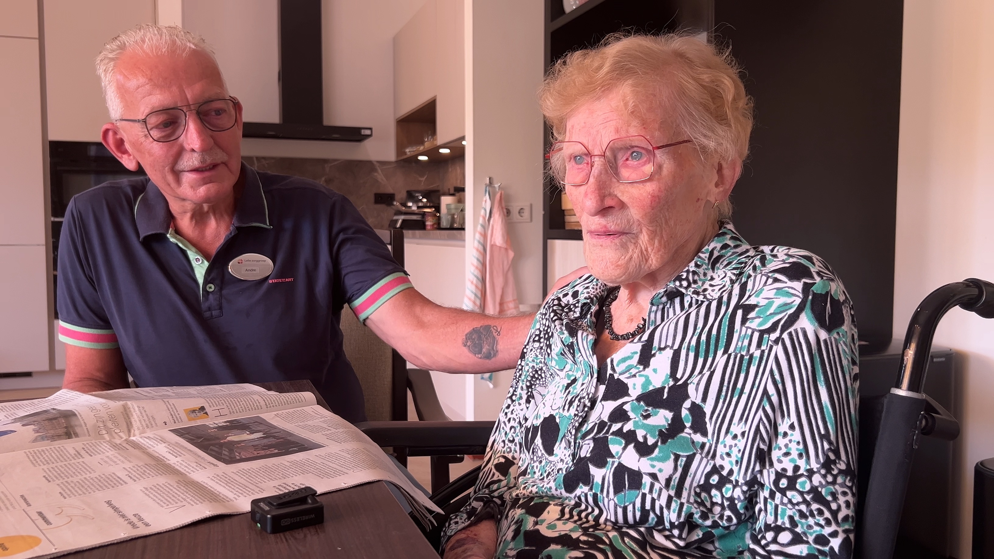 André Kooiman samen met mevrouw Verhaar-Vink