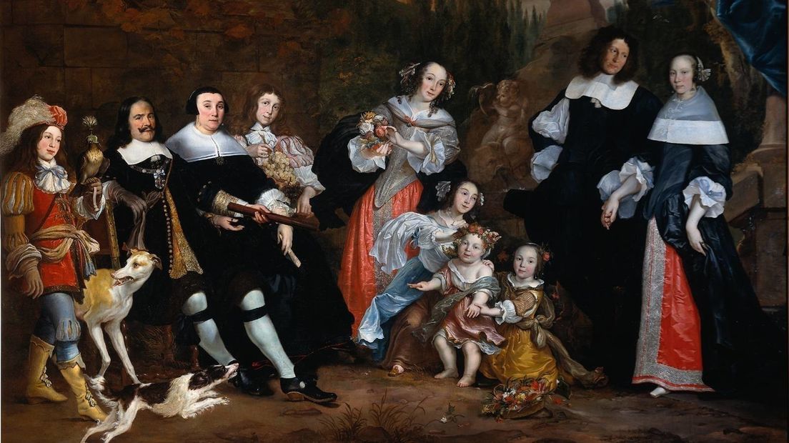 Schilderij van Michiel de Ruyter en zijn familie (1662)