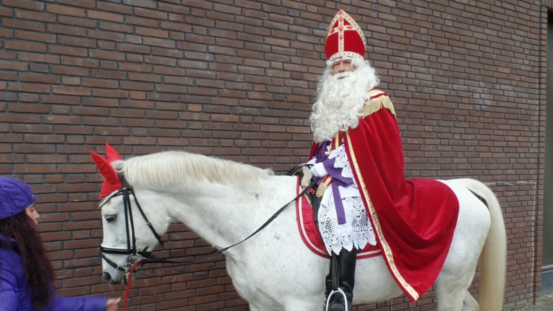 Sinterklaas Rob Garnier op het paard