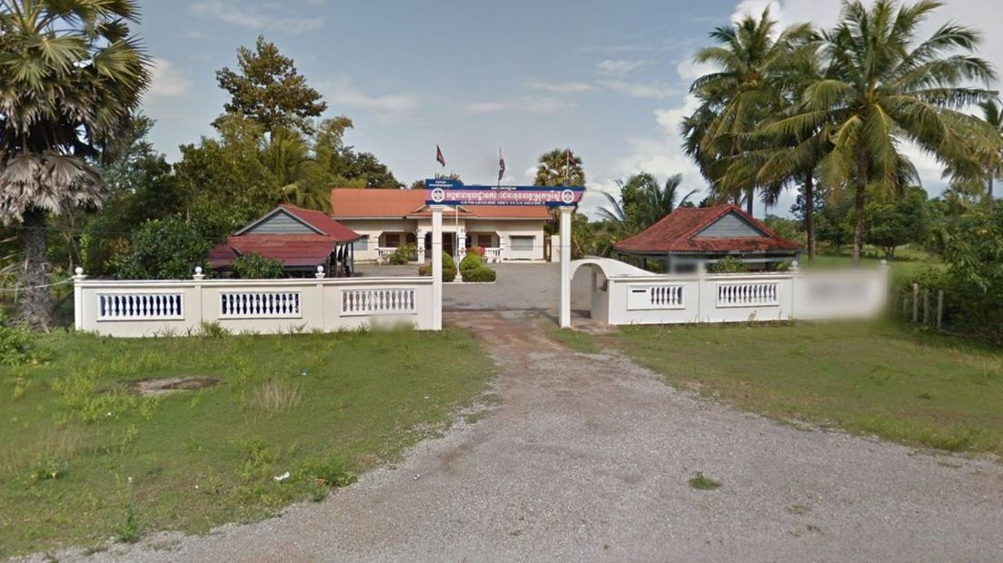 De Royal Gendarmerie in Chroy Neang Nguon, Cambodja.