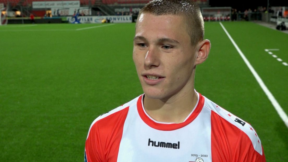 Freddy Quispel scoorde de enige treffer van FC Emmen 2