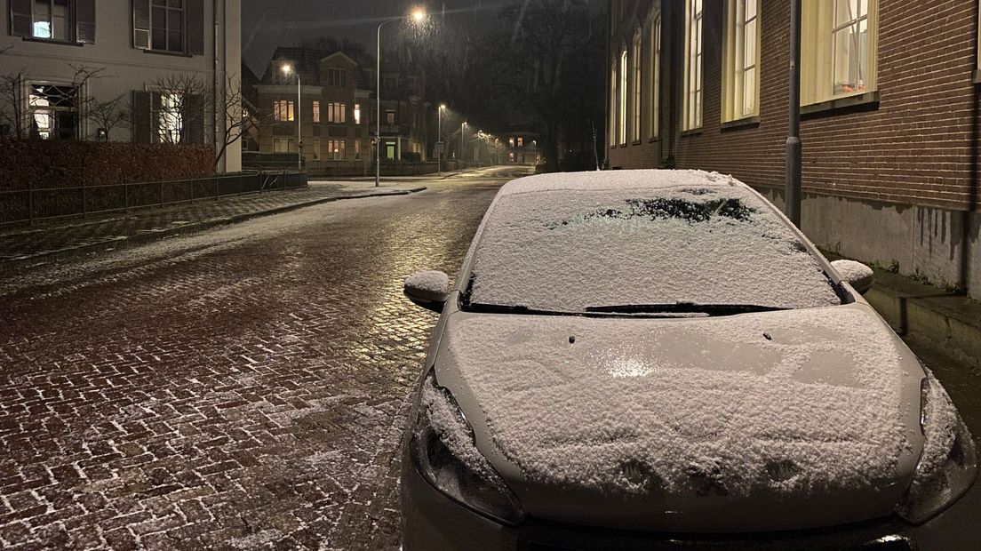 De eerste sneeuw van dit jaar (Rechten: RTV Drenthe)