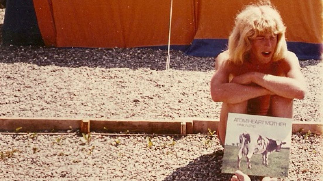 Jan de Roos met het album Atom Heart Mother (1972)