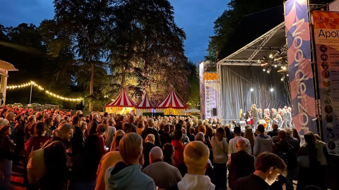 Het muziekpodium op Noorderzon