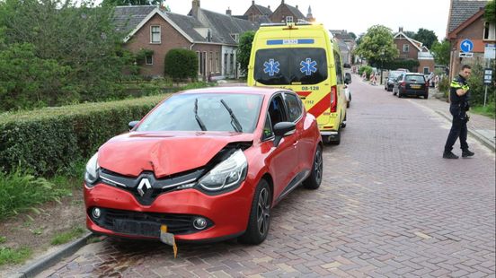 Auto's beschadigd door kop-staartbotsing