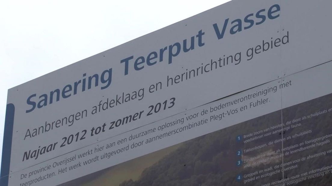 Provincie houdt teerput Vasse in de gaten