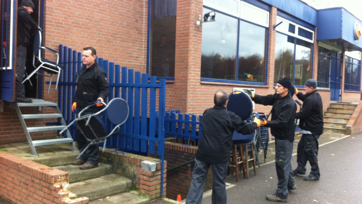 Ontruiming terrein VV Heksenberg begonnen