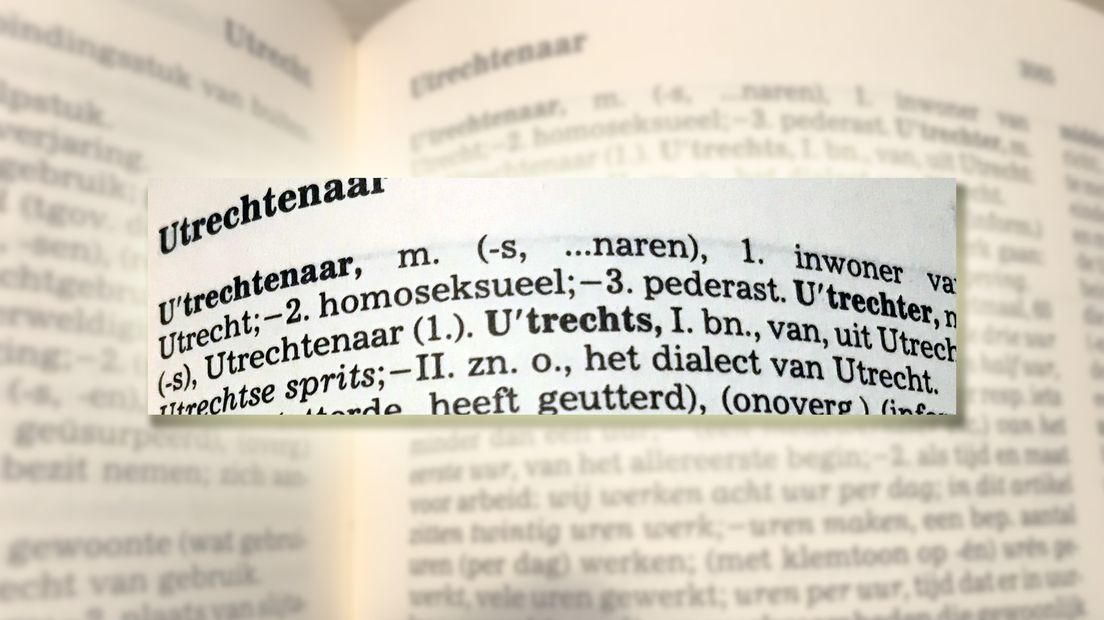 'Utrechtenaar' in de Dikke Van Dale, uitgave 1984.