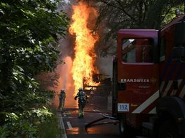 Landbouwvoertuig in brand gevlogen bij Dwingeloo