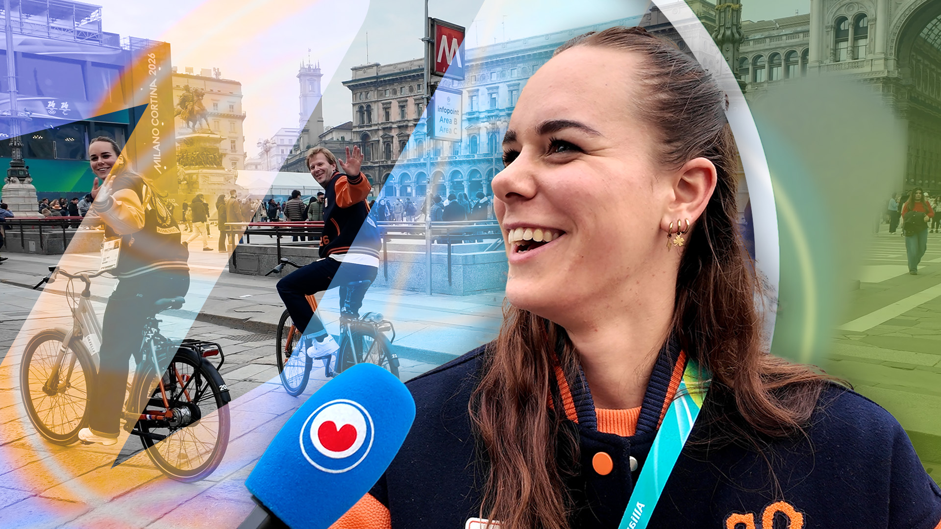 Op de fyts troch Milaan riedt Anna Boersma har ta op debút Olympyske Spelen