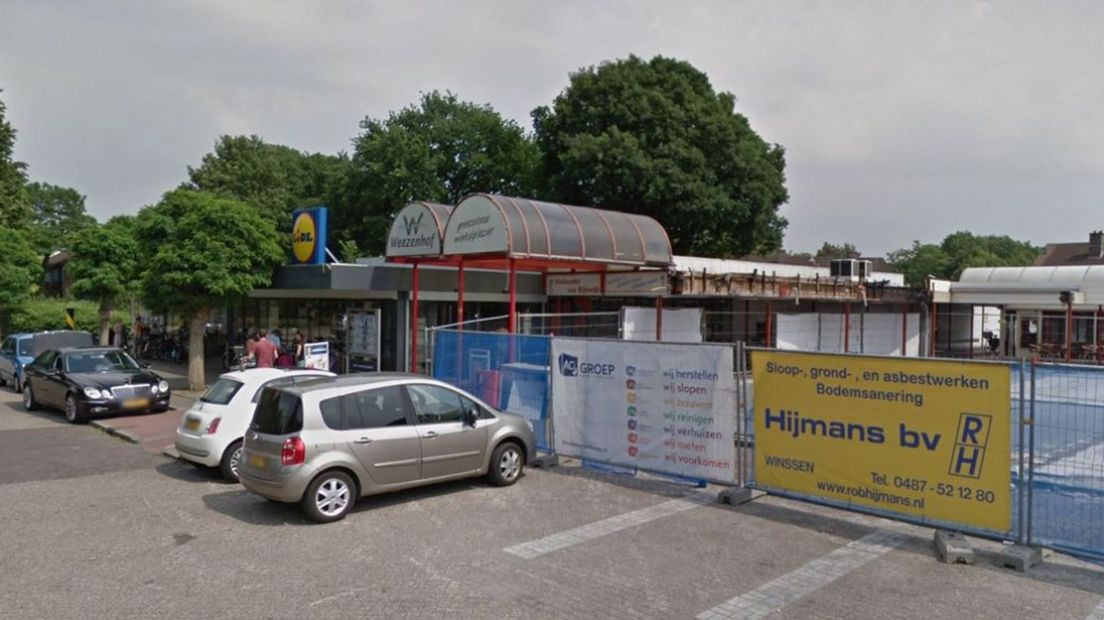 Winkelcentrum Weezenhof na de brand
