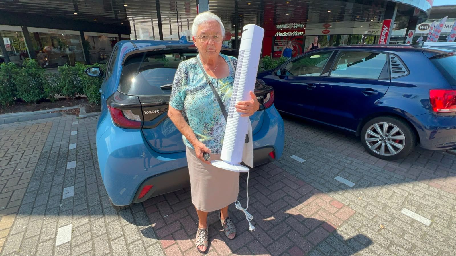 Magda uit Barendrecht wist de allerlaatste ventilator te bemachtigen.