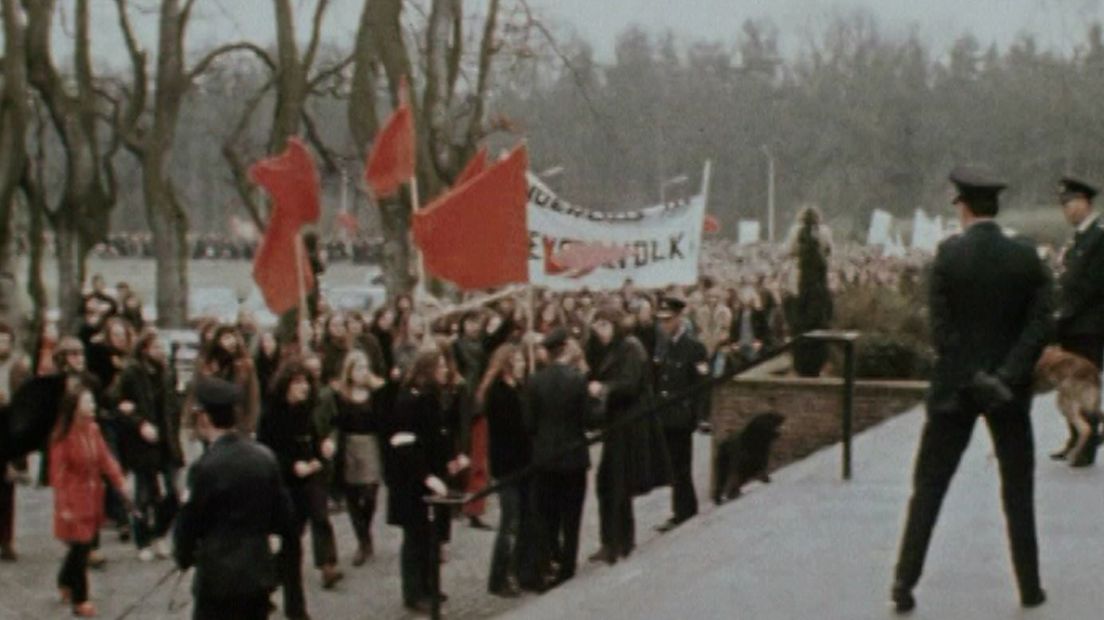 Actievoerders bij de universiteit