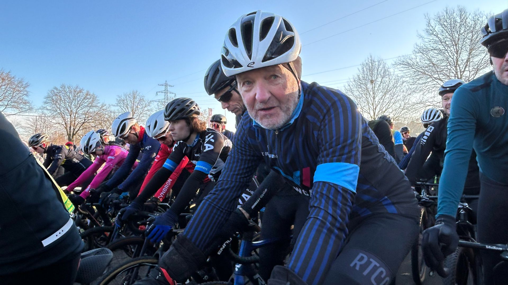 Fred de Kinkelder aan de start.