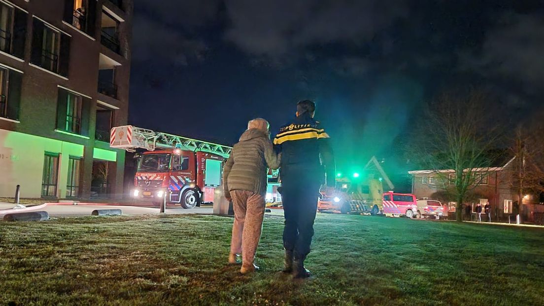 Bewoners zijn uit hun huizen gehaald en opgevangen door de huldiensten