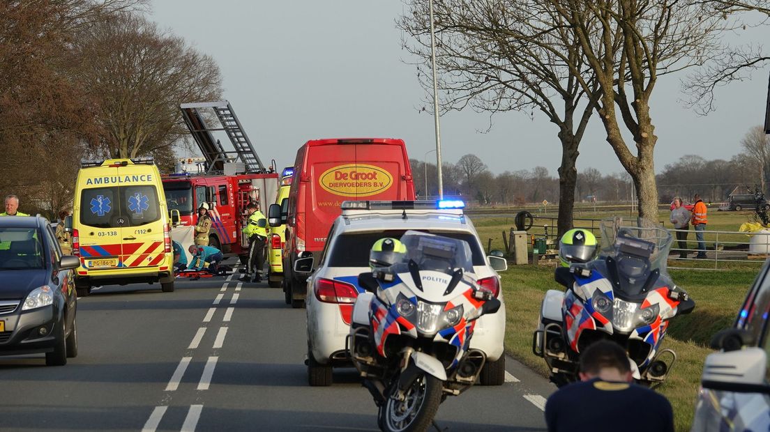 De hulpdiensten zijn massaal aanwezig