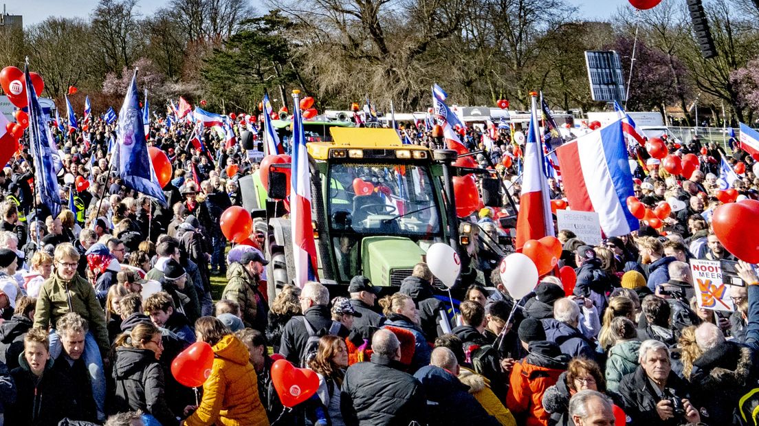 De situatie in het Zuiderpark rond het middaguur