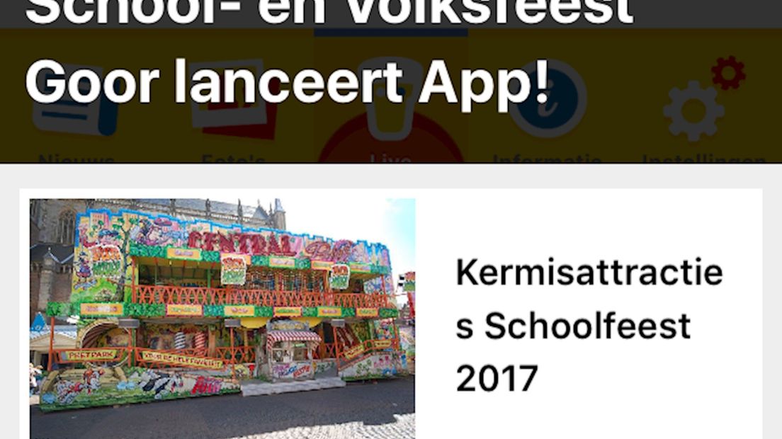 Goor heeft de schoolfeest-app gelanceerd