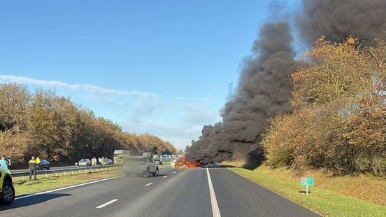 A50 dicht, uur vertraging richting Nijmegen