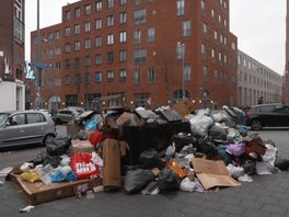 Nog lang niet al het afval is van de Rotterdamse straat af