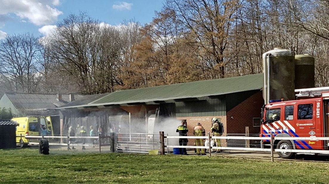 Biggen dood bij schuurbrand in Manderveen