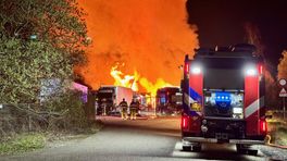 Grote brand in Brunssum na uren blussen brand meester