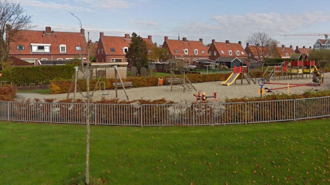 De speeltuin bij de wijk Oling in Appingedam