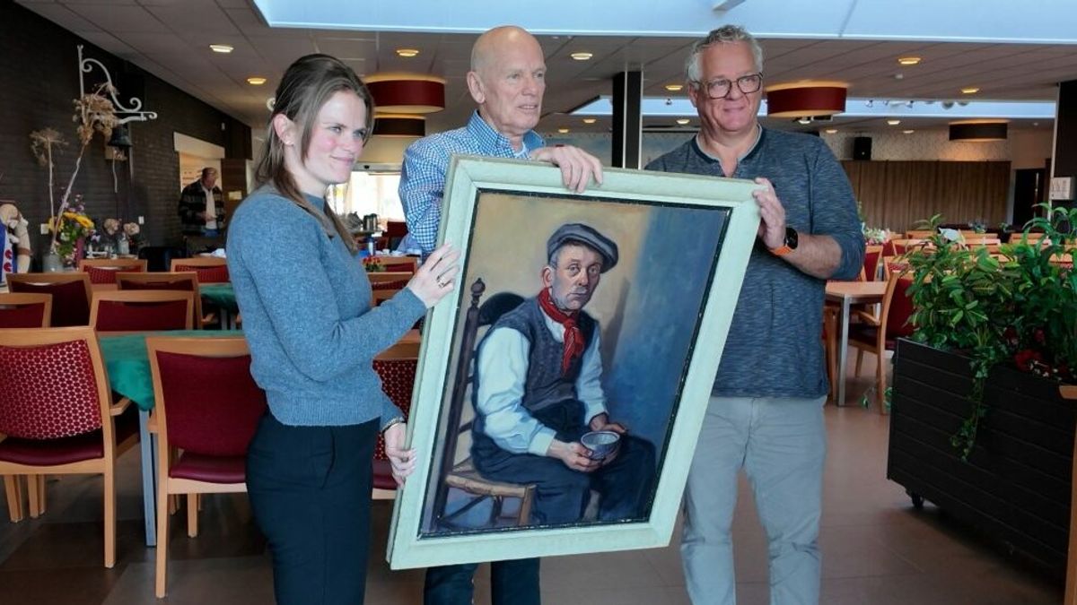 Briefje achter schilderij uit Harlingen zorgt voor vondst eigenaars: 
