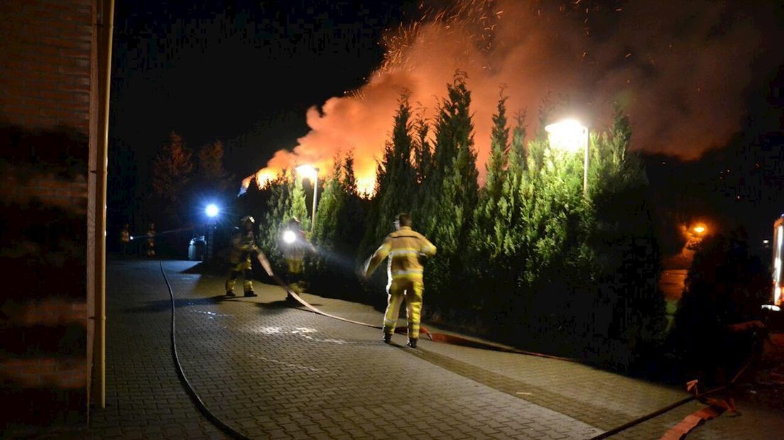 Grote brand bij hotel in Dalfsen