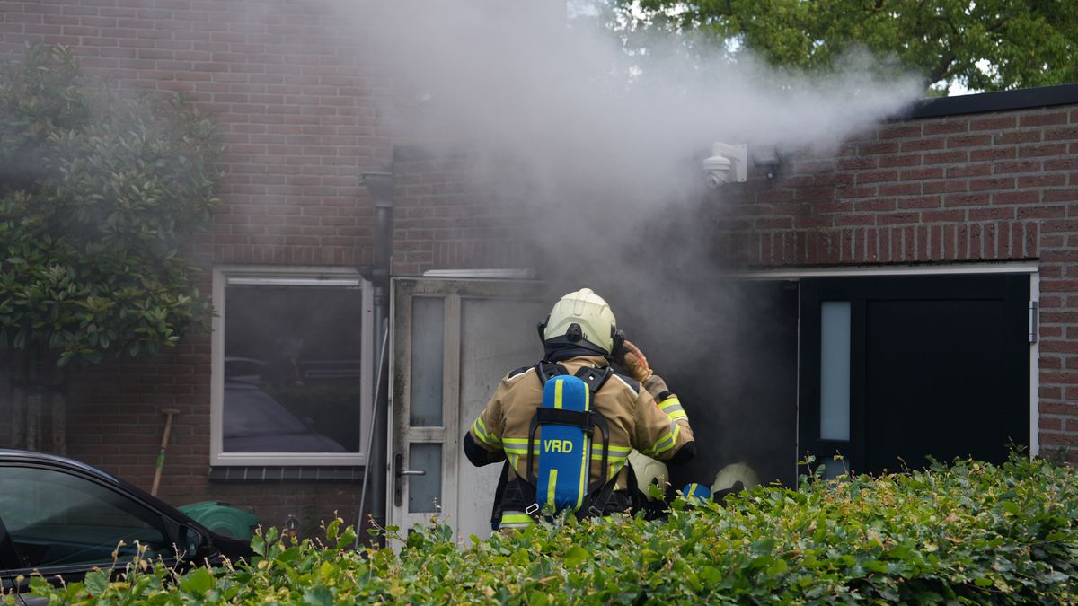 Uitslaande brand in huis in Meppel