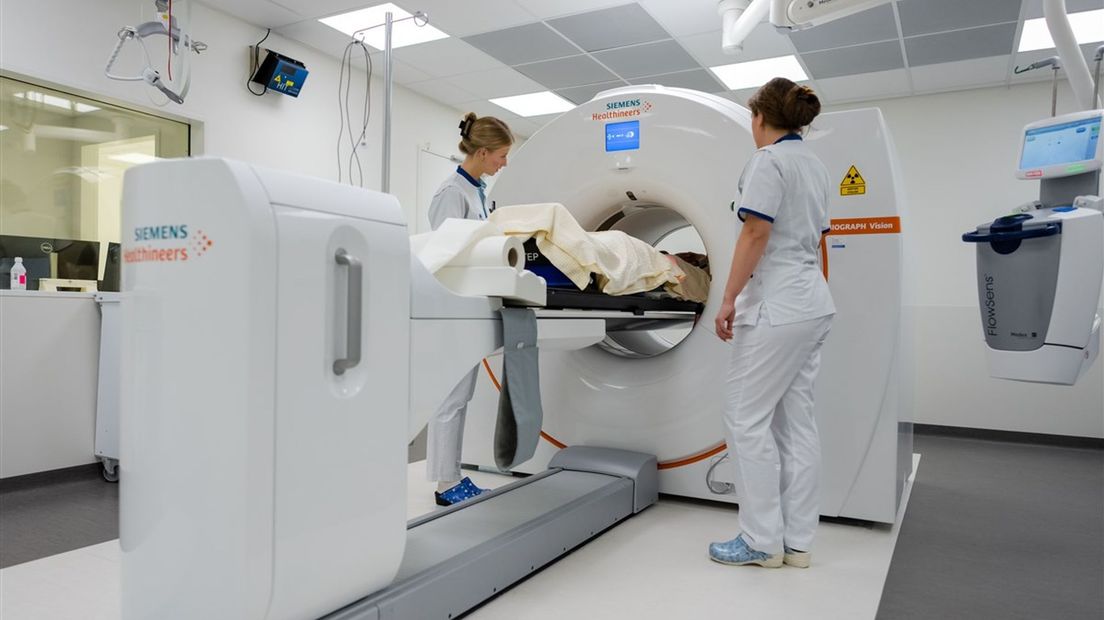 Een PET CT-scan op de afdeling oncologie