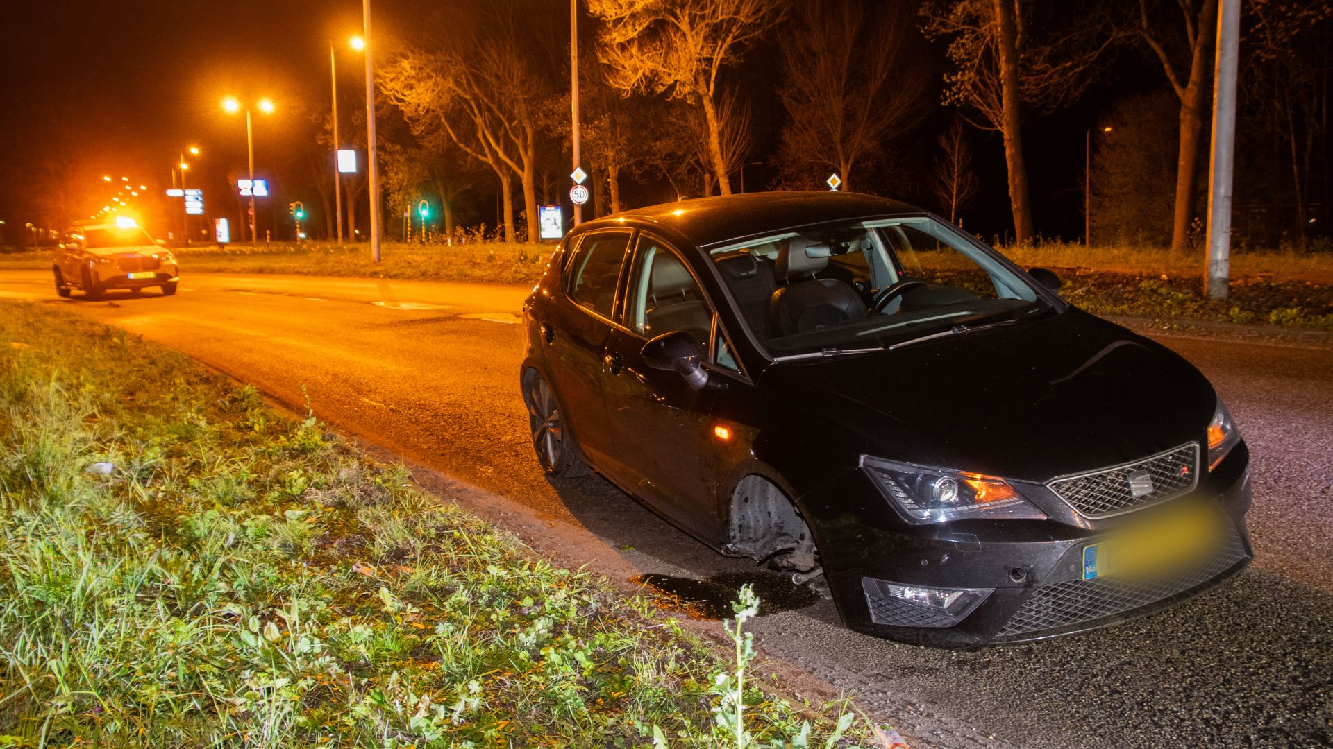 Auto verliest wiel in Overvecht