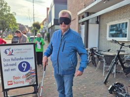Blinden en slechtzienden niet altijd veilig in verkeer: Meppelers ervaren hoe dat voelt