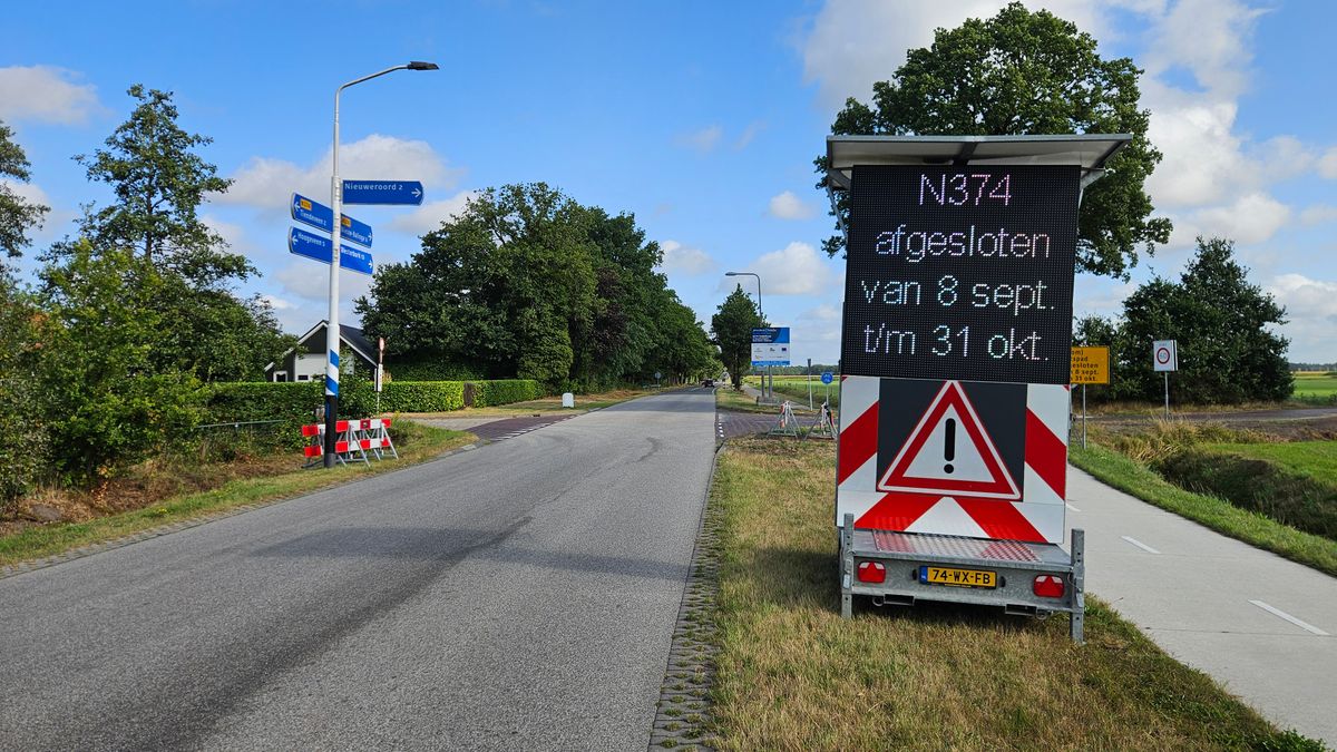 N374 en N855 gaan op de schop: wegen deels afgesloten