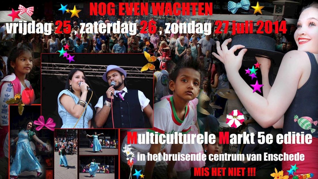 poster Multiculturele Markt Enschede